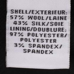 Pre Owned Diane Von Furstenberg Brown/Beige Leopard Print Wool Coat M