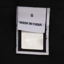 Pre Owned Diane Von Furstenberg Brown/Beige Leopard Print Wool Coat M