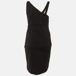 Pre Owned Diane Von Furstenberg Black Stretch Knit Sleeveless Nomie Dress M