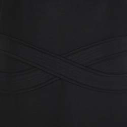 Pre Owned Diane Von Furstenberg Black Jersey Evita Sleeveless Shift Dress S