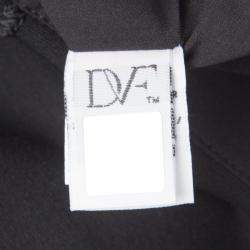 Pre Owned Diane Von Furstenberg Black Jersey Evita Sleeveless Shift Dress S