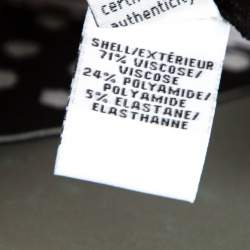 Pre Owned Diane Von Furstenberg Black Dotted Wasitband Detail Elsa Skirt M