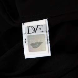 Pre Owned Diane von Furstenberg Black Silk Sleeveless Lilita Top S