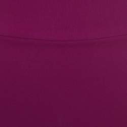 Diane Von Furstenberg Magenta Stretch Side Zip Detail Mini Skirt M