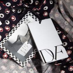 Pre Owned Diane Von Furstenberg Navy Blue Pirouette Dot Print Silk Jersey Cybil Wrap Dress M