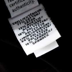 Pre Owned Diane Von Furstenberg Blue Lurex Jacquard Knit Rylan Jacket L