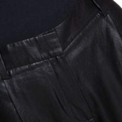 Pre Owned Diane von Furstenberg Black Naples New Lacquer Trousers M