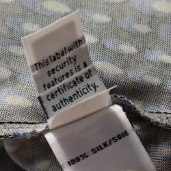 Pre Owned Diane Von Furstenberg Multicolor Printed Silk Jersey Evita Dress M