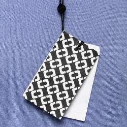 Pre Owned Diane Von Furstenberg Blue Silk & Cashmere V-Neck Knit Top L