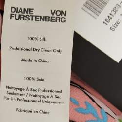 Pre Owned Diane Von Furstenberg Multicolor Floral Printed Silk Sleeveless Maxi Dress XL