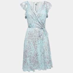 French connection celestia outlet sheer wrap dress