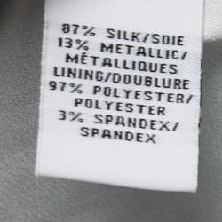 Pre Owned Diane Von Furstenberg Grey/blue Leopard Rain Spots Printed Silk Delancey Short Wrap Dress S