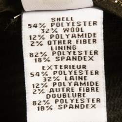 Pre Owned Diane Von Furstenberg Gold Lame Mini Shorts M