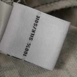 Pre Owned Diane Von Furstenberg Black Chain Link printed Silk Knit Reina Dress M