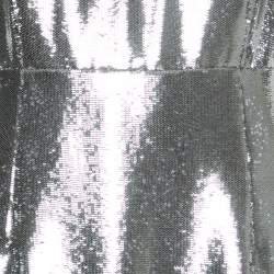 Pre Owned Diane Von Furstenberg Silver Sequined Midi Dress L