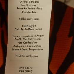 Pre Owned Diane Von Furstenberg Orange Print Stretch Knit Caspian Tigress Midi Skirt S