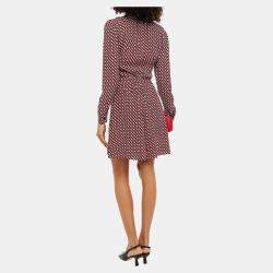 Pre Owned Diane Von Furstenberg Viscose Mini Dress L