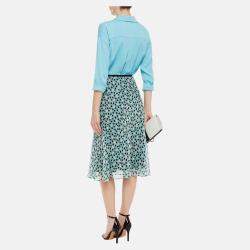 Pre Owned Diane Von Furstenberg Silk Long Sleeved Top 4