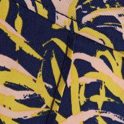 Diane Von Furstenberg Multicolor Printed Silk Wide Leg Pants XXL (US 12)