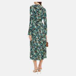 Pre Owned Diane Von Furstenberg Viscose Midi Dress M
