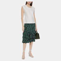 Pre Owned Diane Von Furstenberg Triacetate Sleeveless Top L