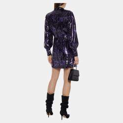 Pre Owned Diane Von Furstenberg Polyester Mini Dress 6