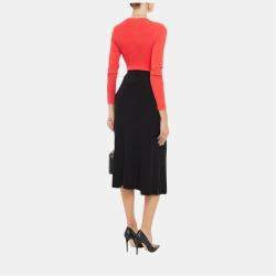 Diane Von Furstenberg Wool Midi Skirt S