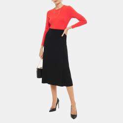 Diane Von Furstenberg Wool Midi Skirt S