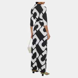 Pre Owned Diane Von Furstenberg Silk Maxi Dress L