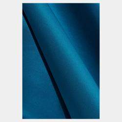 Pre Owned Diane Von Furstenberg Blue Satin Veda Belted Dress M