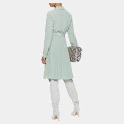 Pre Owned Diane Von Furstenberg Silk Knee Length Dress M