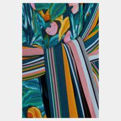 Pre Owned Diane Von Furstenberg Viscose Midi Dress XL