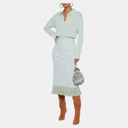 Pre Owned Diane Von Furstenberg Silk Long Sleeved Top 6