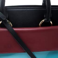 Diane Von Furstenberg Multicolor Leather Small Front Flap Satchel 