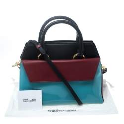 Diane Von Furstenberg Multicolor Leather Small Front Flap Satchel 