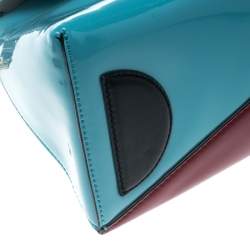 Diane Von Furstenberg Multicolor Leather Small Front Flap Satchel 