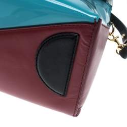 Diane Von Furstenberg Multicolor Leather Small Front Flap Satchel 