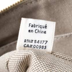 Pre Owned Diane von Furstenberg White/Black Leather Wristlet Clutch