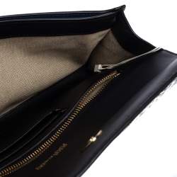 Pre Owned Diane Von Furstenberg Multicolor Paisley Print Leather Flap Clutch