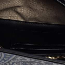 Pre Owned Diane Von Furstenberg Multicolor Paisley Print Leather Flap Clutch