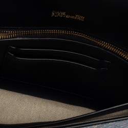 Pre Owned Diane Von Furstenberg Multicolor Paisley Print Leather Flap Clutch