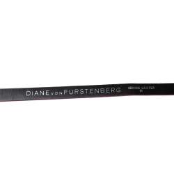 Pre Owned Diane Von Furstenberg Fuchsia Python Haley Double Wrap Belt Medium