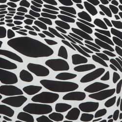 Pre Owned Diane Von Furstenberg Black Printed Silk Becky Top S