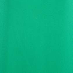 Pre Owned Diane Von Furstenberg Green Silk Long Sleeve Mini Dress S