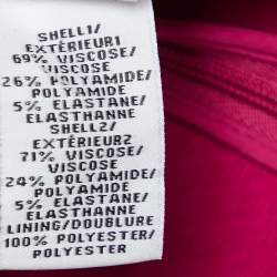 Pre Owned Diane Von Furstenberg Pink Textured Jersey Jaelyn Dress M