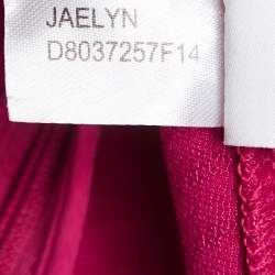 Pre Owned Diane Von Furstenberg Pink Textured Jersey Jaelyn Dress M