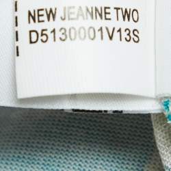 Pre Owned Diane Von Furstenberg Green Printed Jersey Wrap Dress M