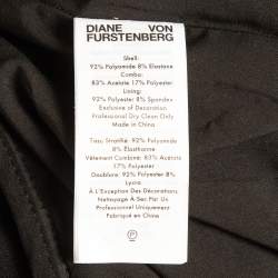 Diane Von Furstenberg Black Sequin Embellished Eryn Jumpsuit M