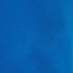 Pre Owned Diane Von Furstenberg Blue Jersey Sleeveless Jori Dress L