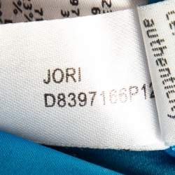 Pre Owned Diane Von Furstenberg Blue Jersey Sleeveless Jori Dress L